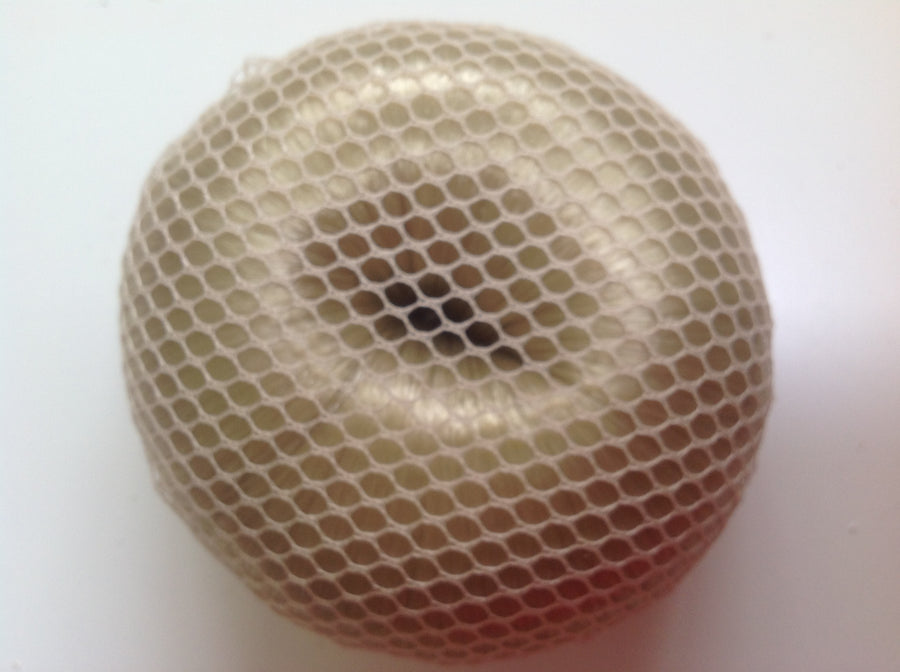 Fine Beige mesh bun nets plain, swarovski Crystals and Pearls