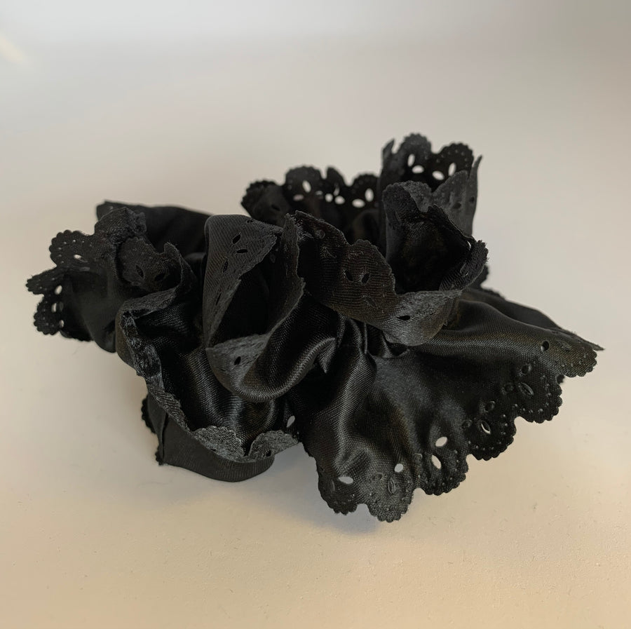 Satin Cut Out Design Scrunchie