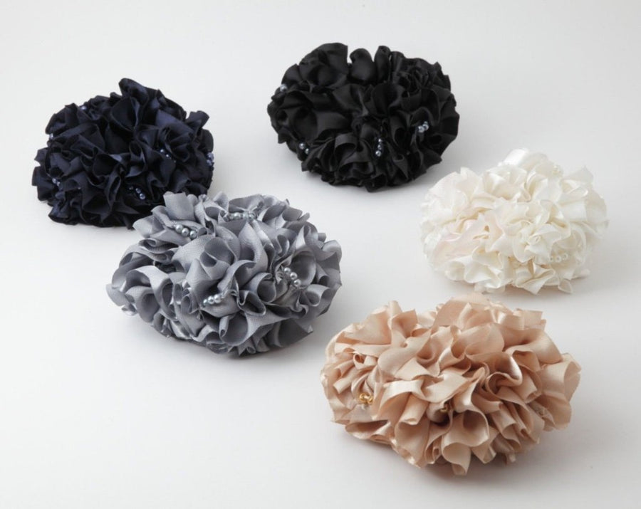 Satin Ruffle Wave Scrunchie